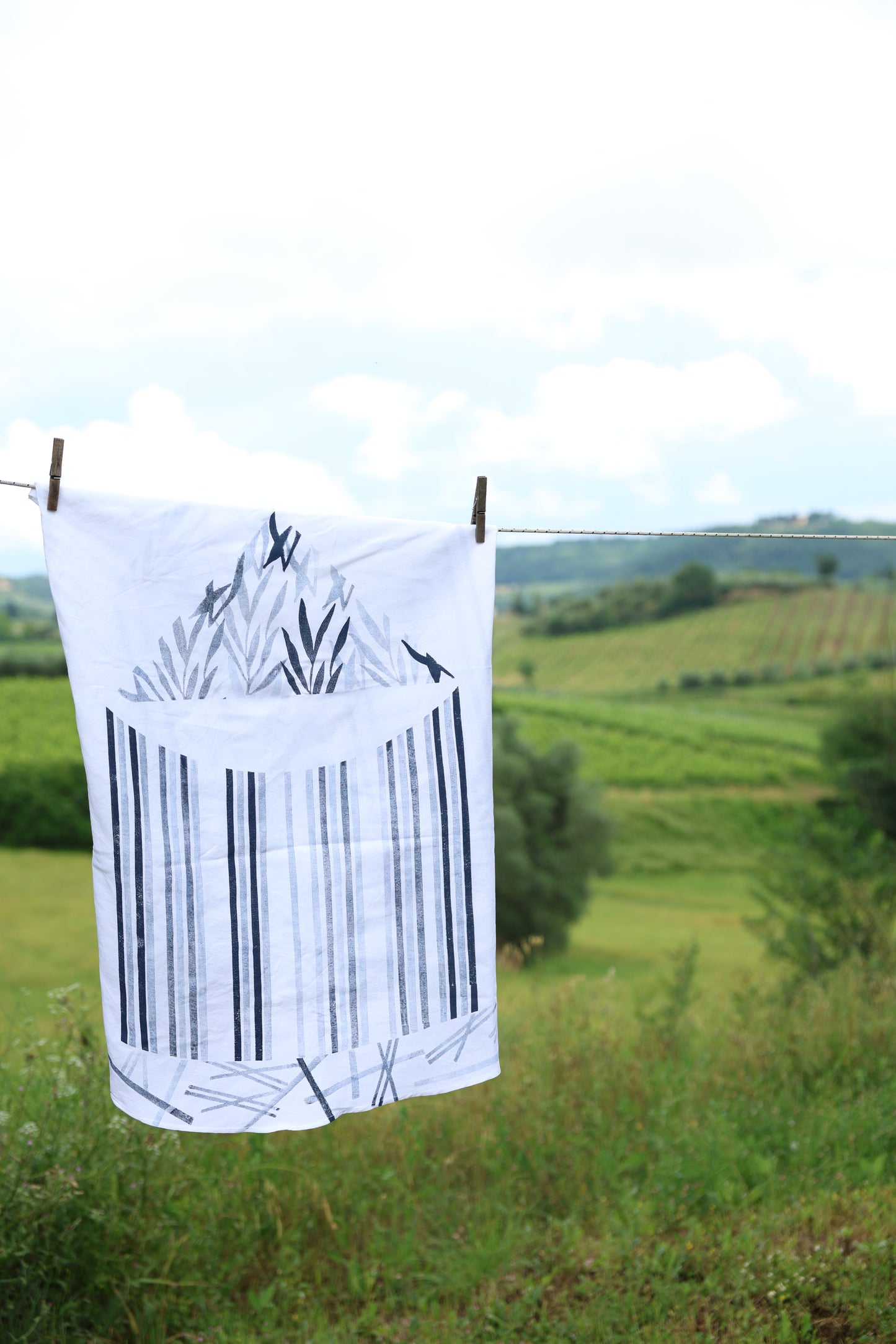 «Pianta da blu» tablecloth